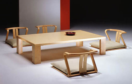 Traditional Japanese Dining Room Furniture from Hara Design 3