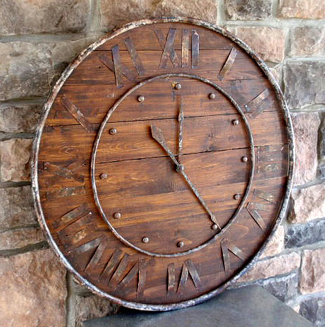 Classic wood and metal clocks