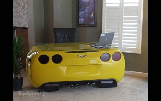 Corvette inspired desk