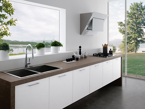 Modern Kitchens Without Upper Cabinets by Treo