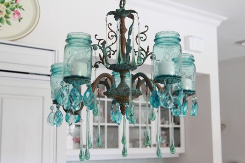 How To Make A Mason Jar Chandelier With Vintage Charm
