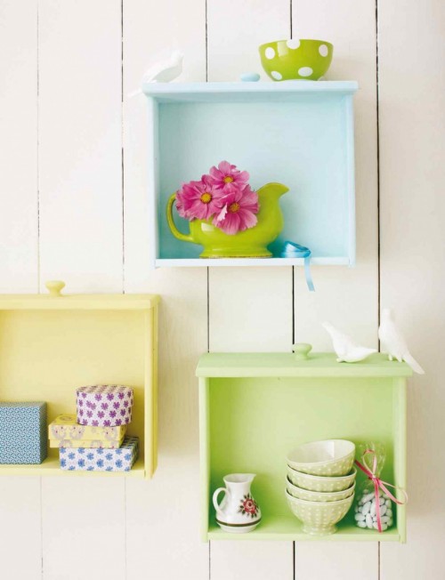 How To Upcycle Old Drawers Into Wall Shelves