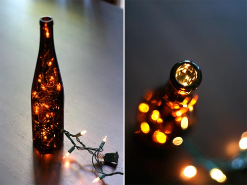 Beautiful DIY Wine Bottle Lantern