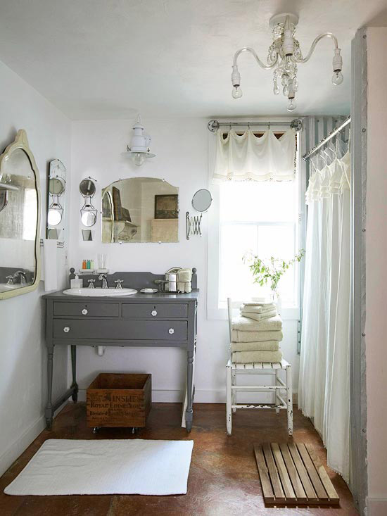Cozy vintage bathroom5