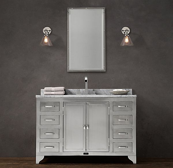 The 1930s Laboratory Bathroom Collection by Restoration Hardware