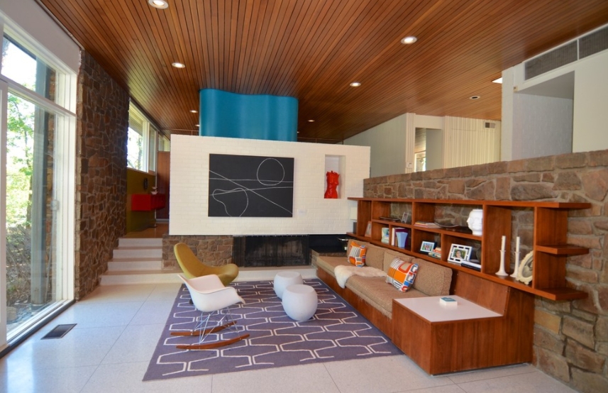 Mid-Century Modern Sunken Living Room
