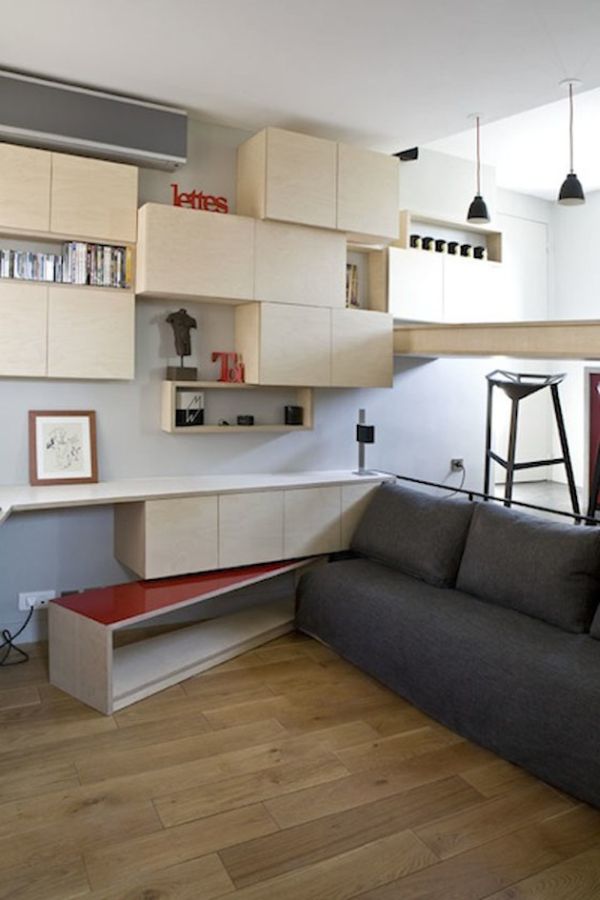 130 Square Foot Micro Apartment in Paris 12
