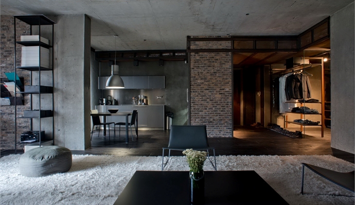Industrial Meets Nature In This Remarkable Loft In Kiev