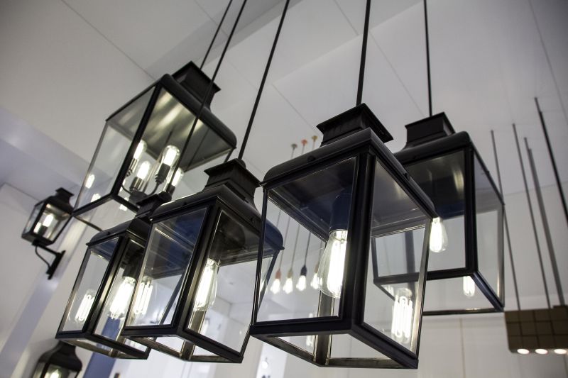 montrose small pendant in black with led bulb edison