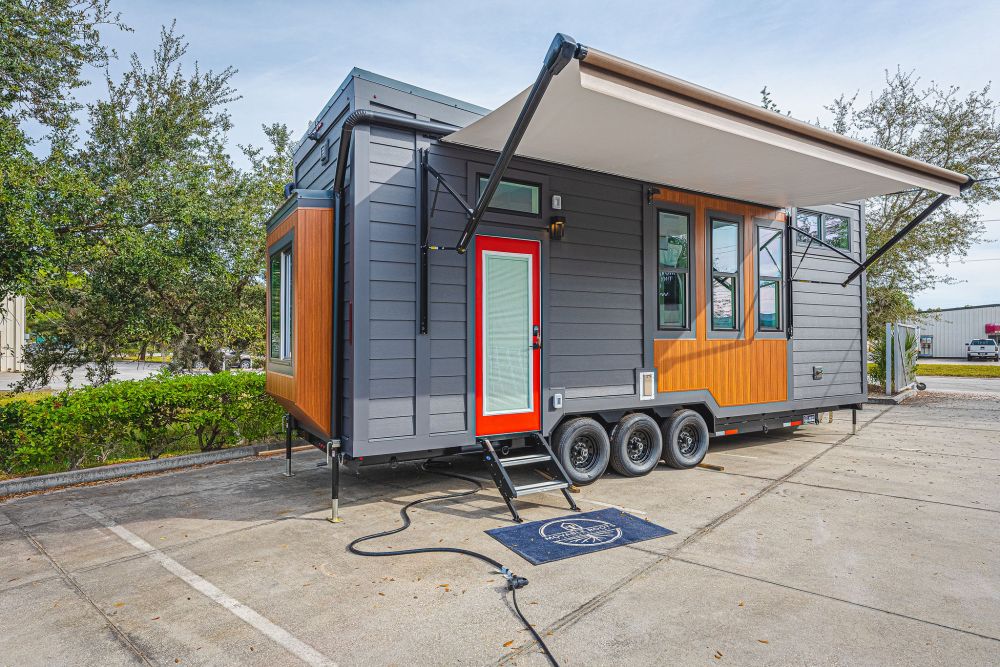 This is a house on wheels which the owners plan to take on many travels together with their beloved cats