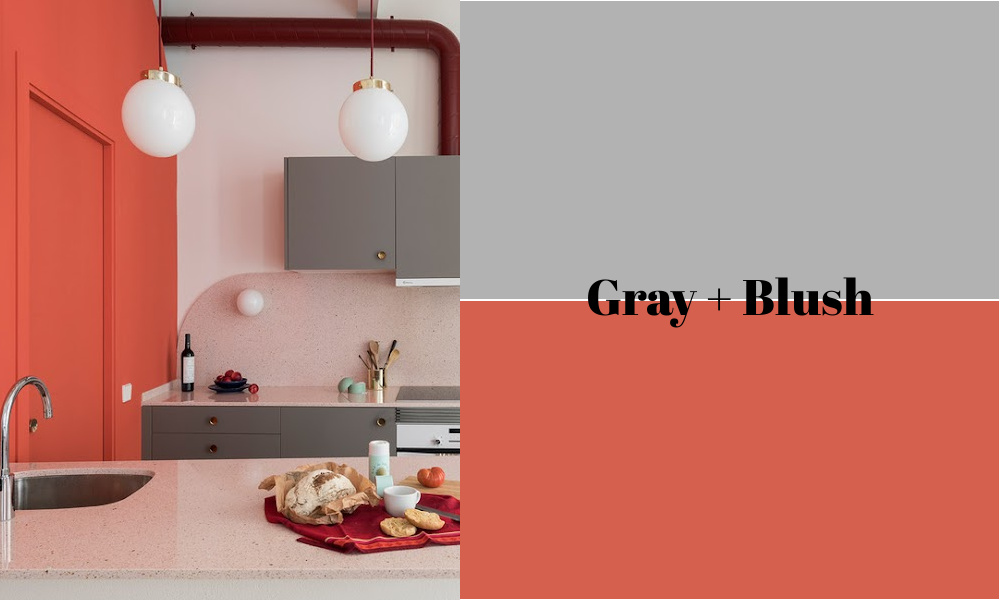 Gray + Blush