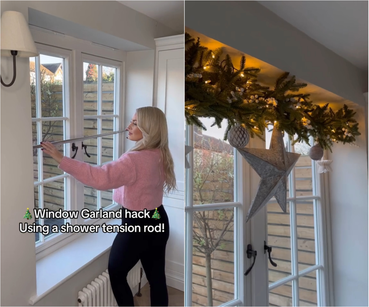The Shower Rod Hack to Decorate a Window